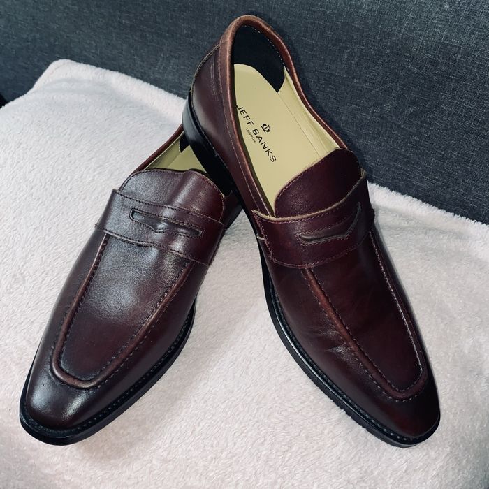 шкіряні лофери Jeff Banks London р-р 41-41,5