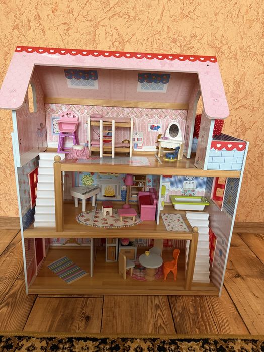 Будинок деревʼяний для ляльок Kidkraft , кукольный домик