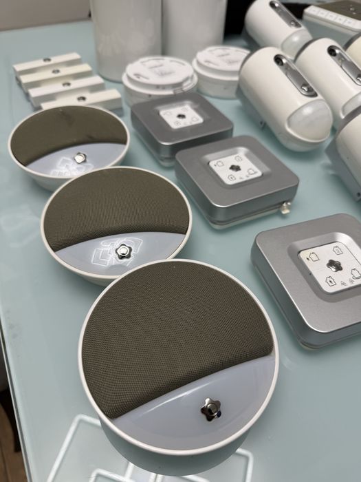 3 kits Alarme Securitas com cameras, sensores, fumo e centrais