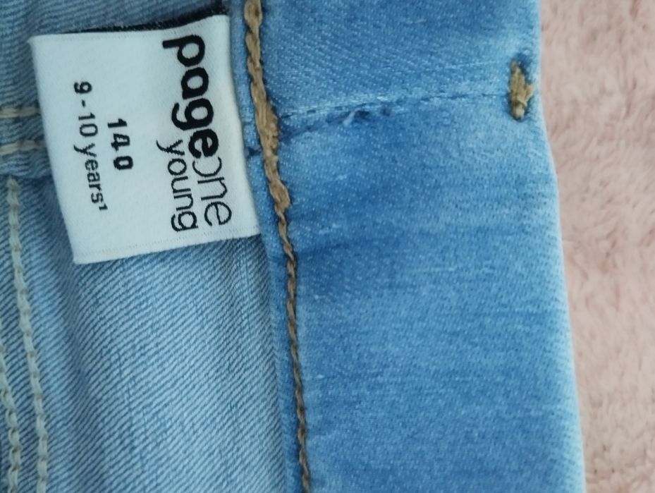 Leginsy jeansowe 140