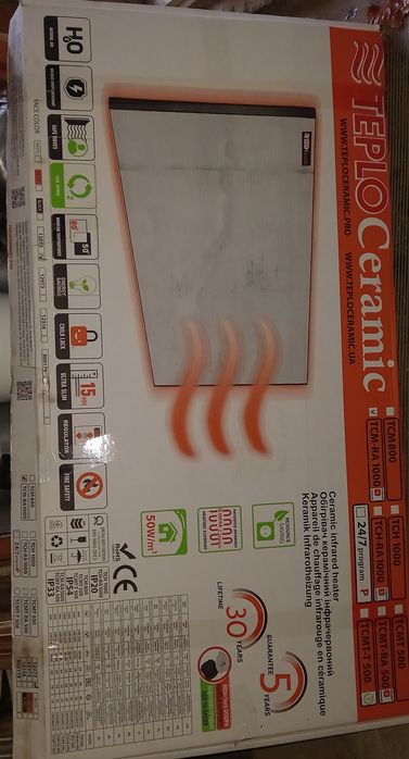 Керамічний обігрівач  TeploCeramic TCM-RA 1000