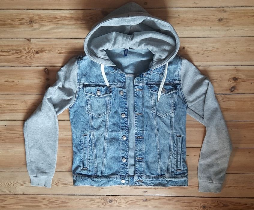 Męska kurtka dżinsowa z kapturem  H&M Divided rozmiar S