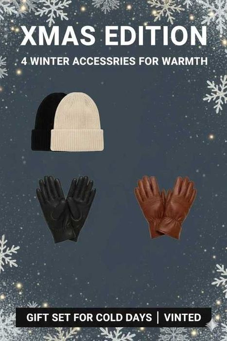 Zestaw zimowy | 2 czapki + 2 pary rękawiczek