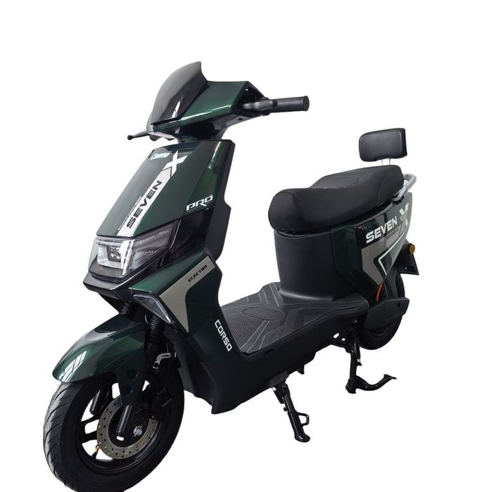 НОВИНКА! ДОСТАВКА Безкоштовна!Електричний мопед Corso SevenX SX-905069 (1) двигун 1500W, акумулятор літій-залізо-фосфатний 72V/30Ah