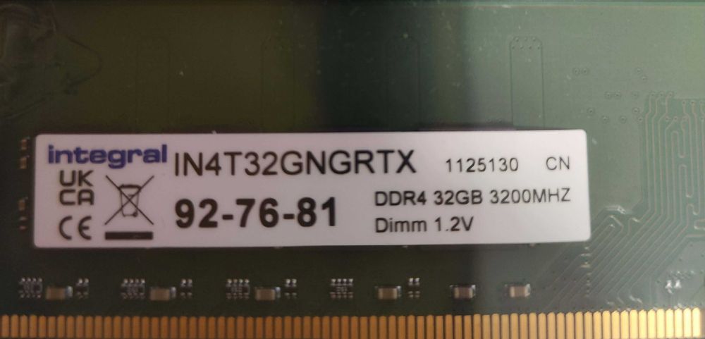 Integral 32 GB DIMM DDR4 3200 MHZ UNBUF NO-ECC 1,2 V
