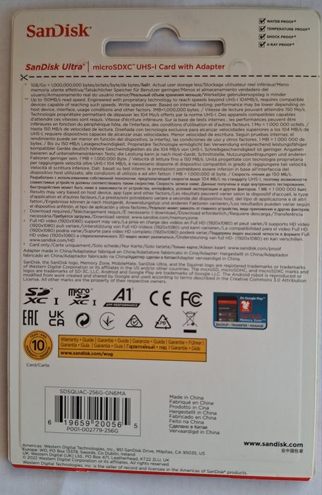 Karta Micro Sd 256 GB