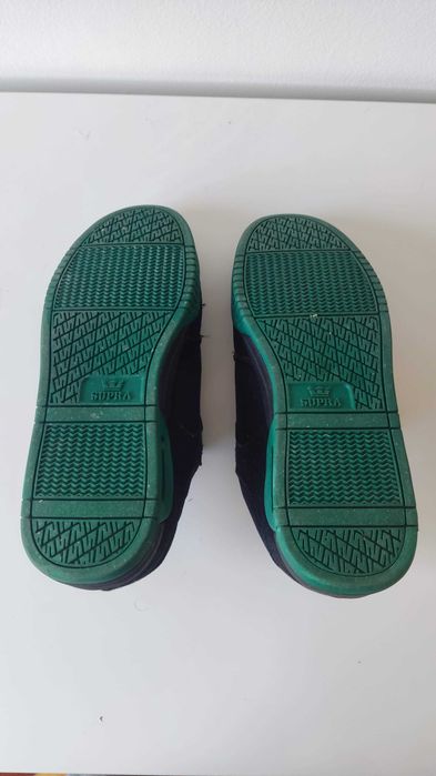 Sapatilhas Ténis Supra , modelo Ellington Pretas e Verdes - tamanho 40
