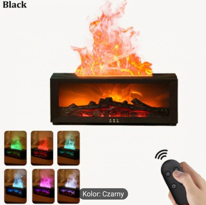 Nawilżacz kominek zasilany USB  poprawia jakość powietrza