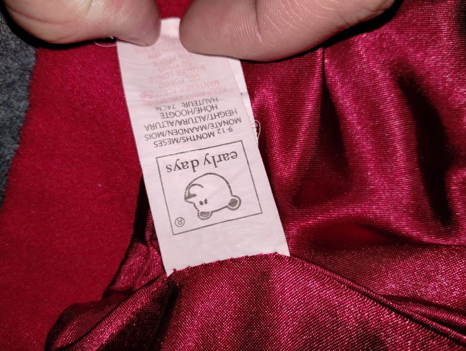 Płaszcz płaszczyk dla dziewczynki Rozmiar 86