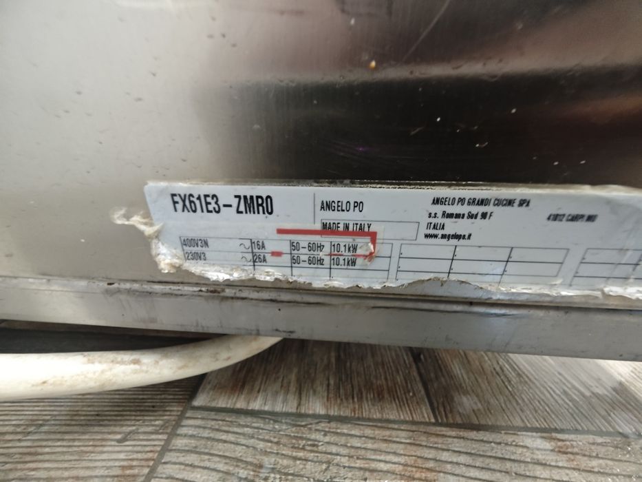 Пароконвектомат 6 рівнів Angelo Po FX61e3