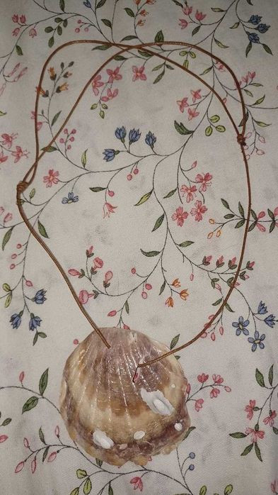 Colares artesanais de conchas e sementes