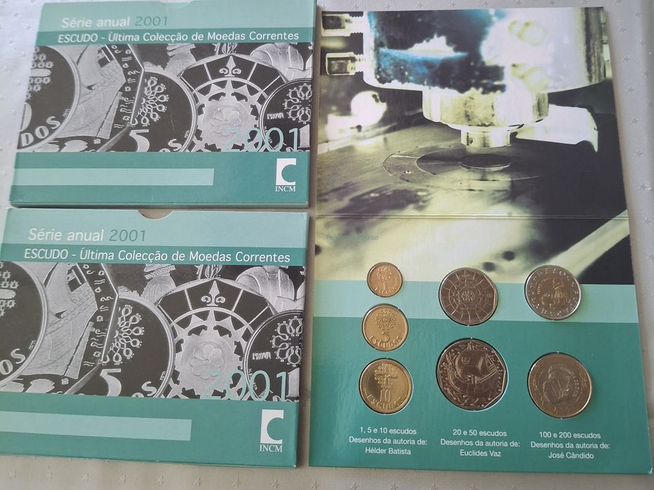 Duas colecções Bnc 2001 escudo