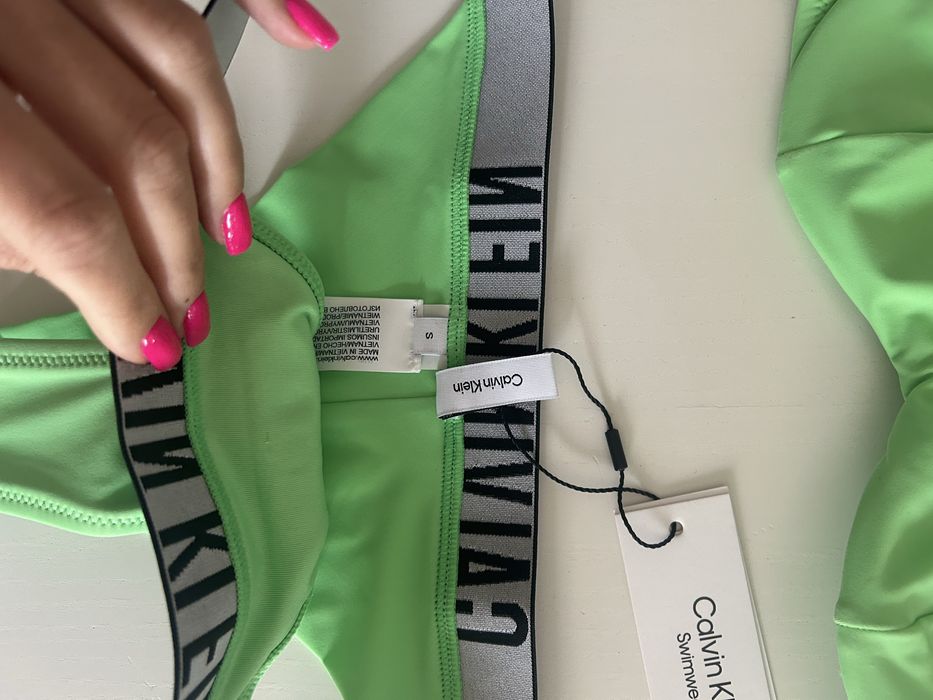 Oryginalny strój kąpielowy Calvin Klein bikini neon