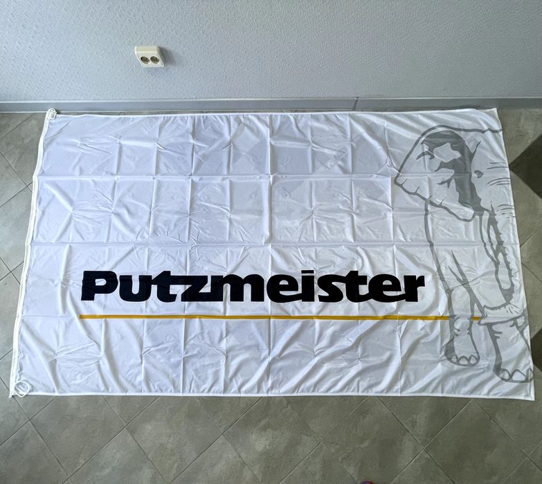 Putzmeister прапор 1,5х2,5м два різновида нові запечатані в упаковках