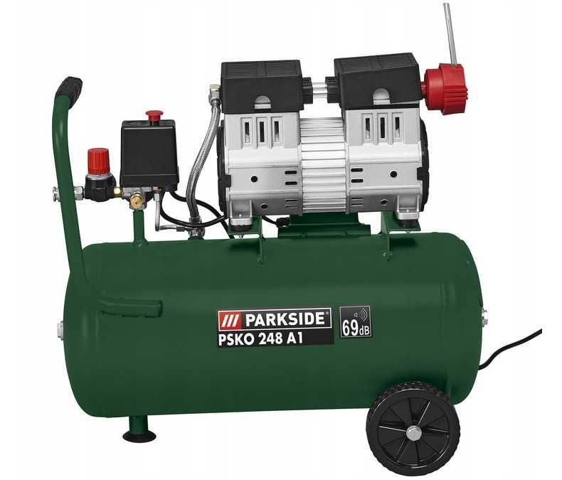 Kompresor bezolejowy Parkside PSKO 248 A1 24 l 8 bar