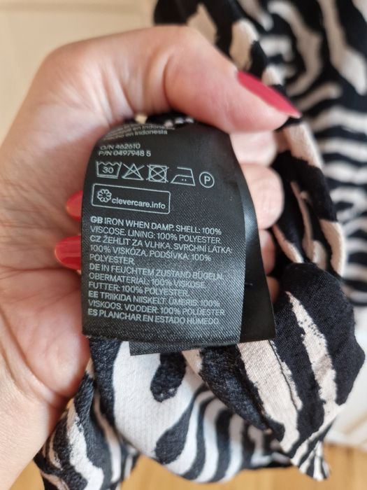 H&M sukienka M 38 zebra