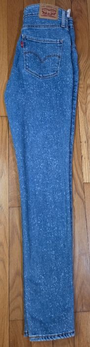 Levi's 721 High Rise Skinny W27 bleached wash - stan bardzo dobry