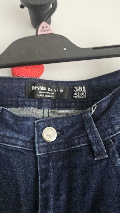 Jeansy granatowe skinny fit