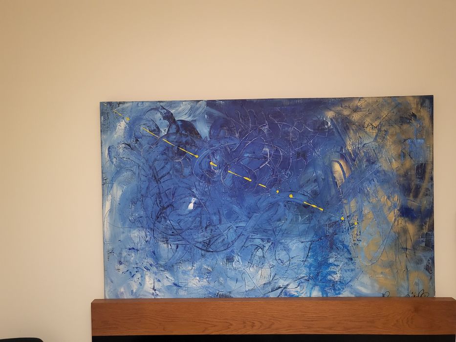 Quadro de pintura abstrata