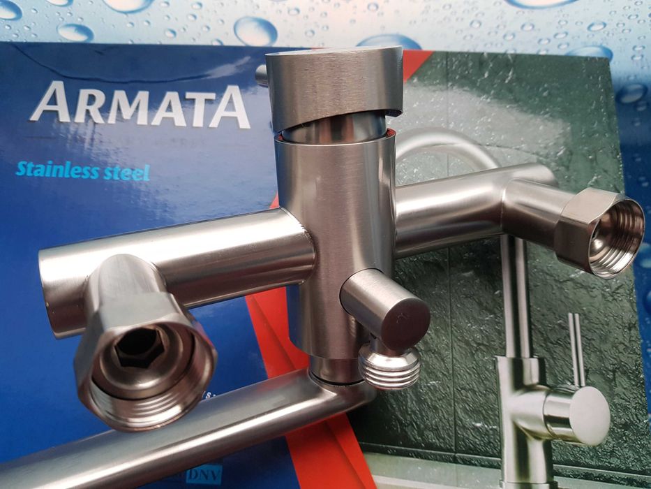 Смеситель змiшувач для ванны из нержавеющий стали ARMATA SUS-006 EURO