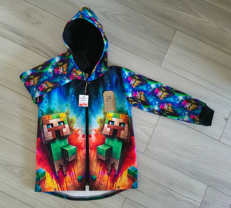 Kurtka softshell Minecraft rozm 122
