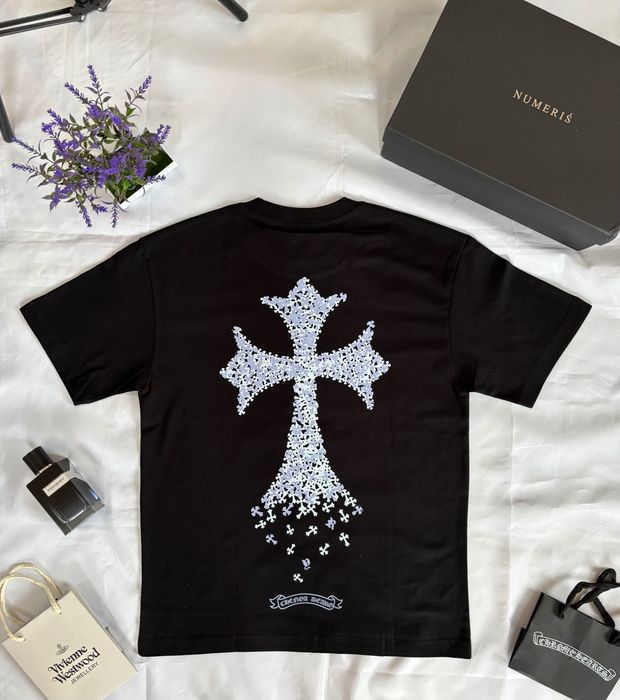 Футболка Chrome Hearts Хром Хартс Топ Біла Чорна Літо