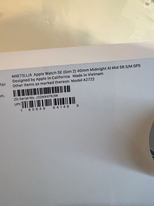 Apple Watch SE 2 40mm | Батарея 100%