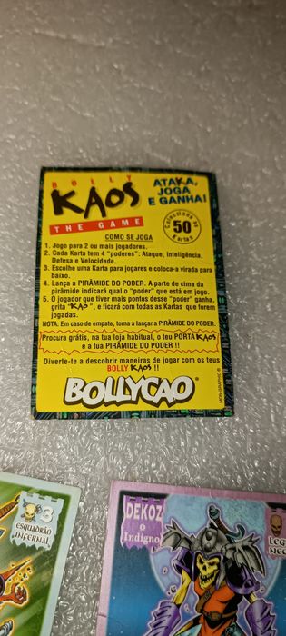 Lote 23 cromos coleção bollycao kaos