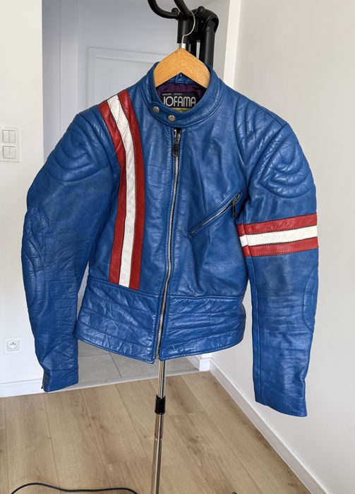 Damska Kurtka Skórzana Vintage typu Single Riders Biker lata 80s  46