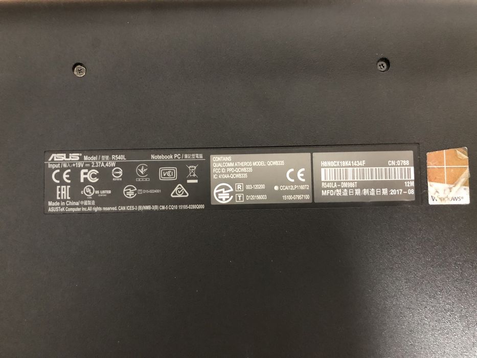 Asus R540L   I3-5005U