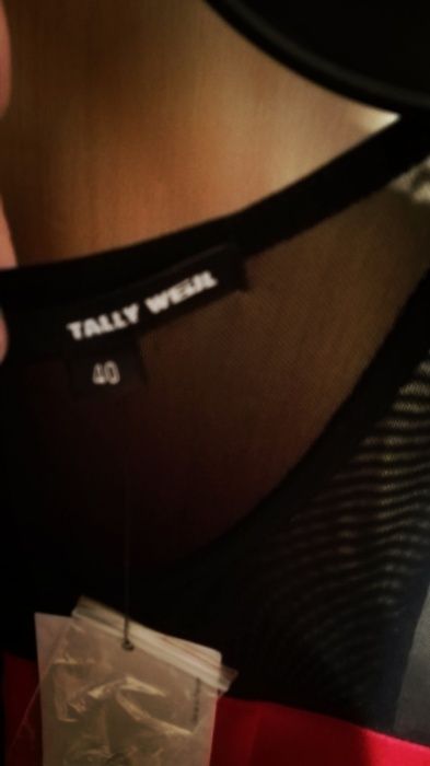 NOWA bluzka Tally Wejl sexy koronka baskinka