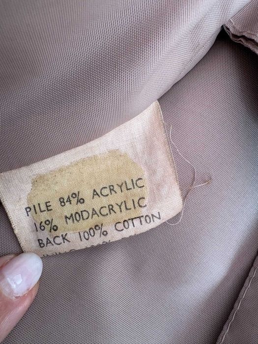 Casaco vintage em pelo sintético Astraka (Made in England)