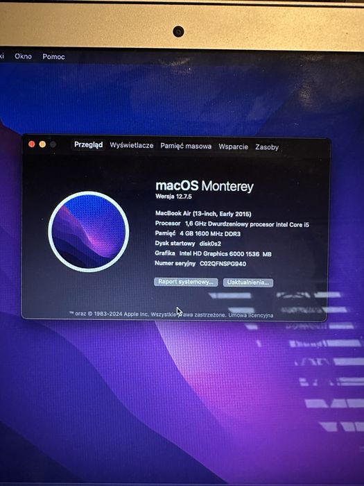 MacBook Air 13” - 2015