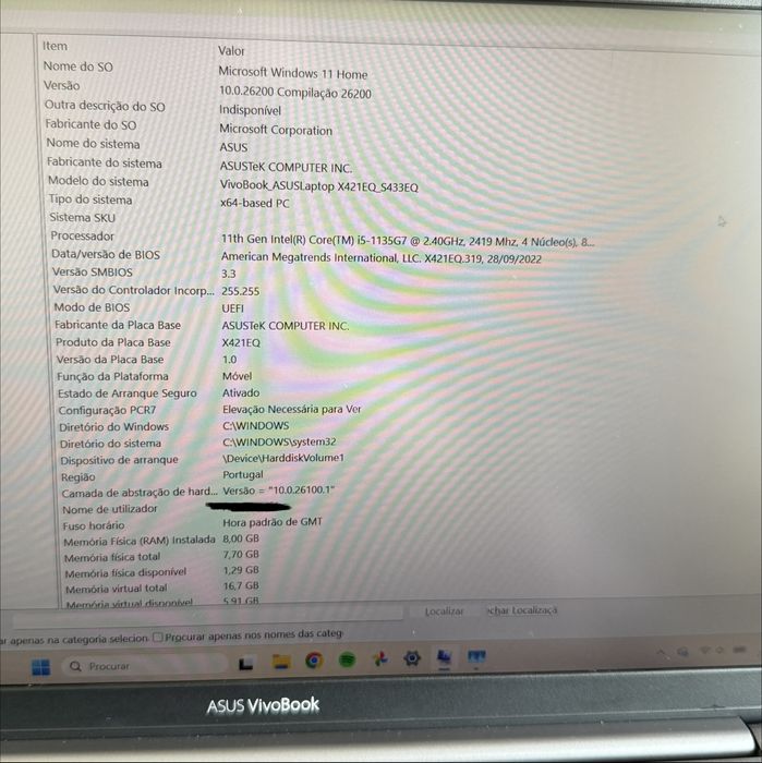 ASUS VivoBook S14 i5 11ª Gen | NVIDIA MX350 | SSD | Excelente estado