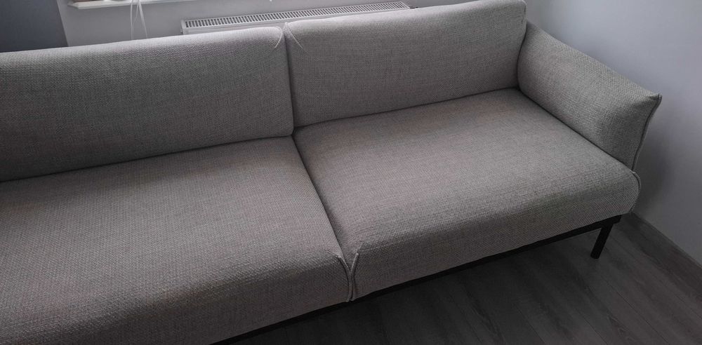IKEA Sofa 3-osobowa, ÄPPLARYD, Lejde jasnoszary