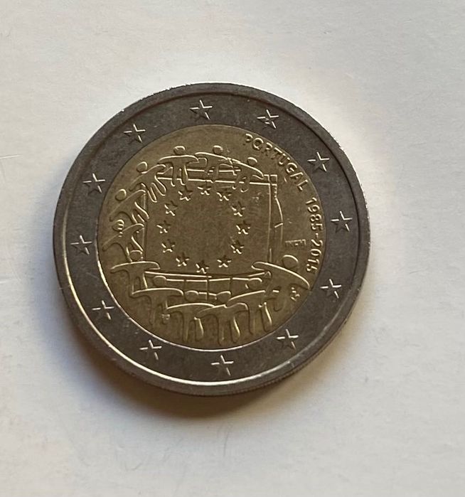 Moeda 2015 - Portugal 30 Aniversário da Bandeira da União Europeia