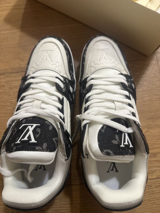 Buty louis vuitton  trainer czarno biale