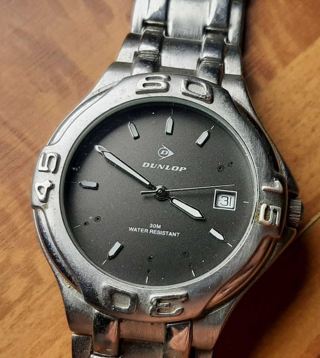 Часы наручные из 90х DUNLOP с оригинальным браслетом