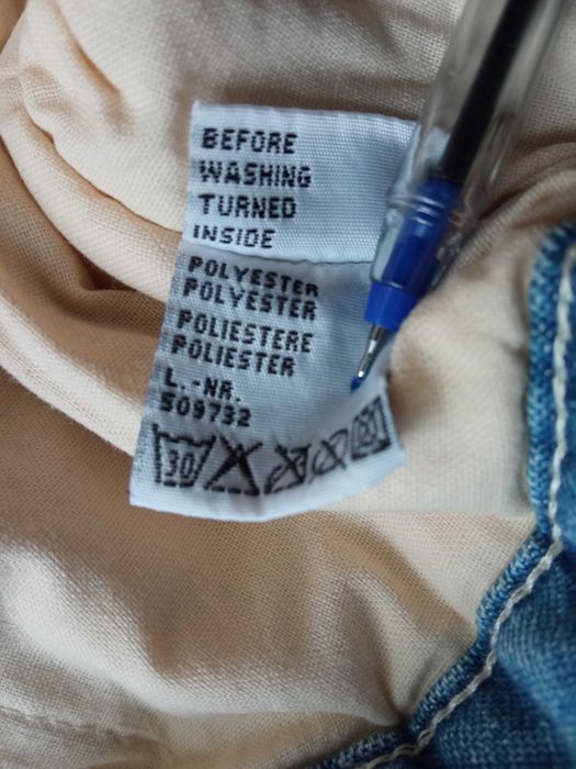 Ding Dong długa kurtka jeansowa ocieplana r 98