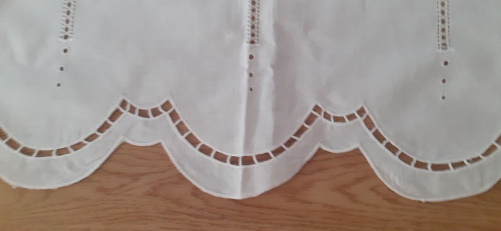 Cortinado Novo Linho Bordados Manuais