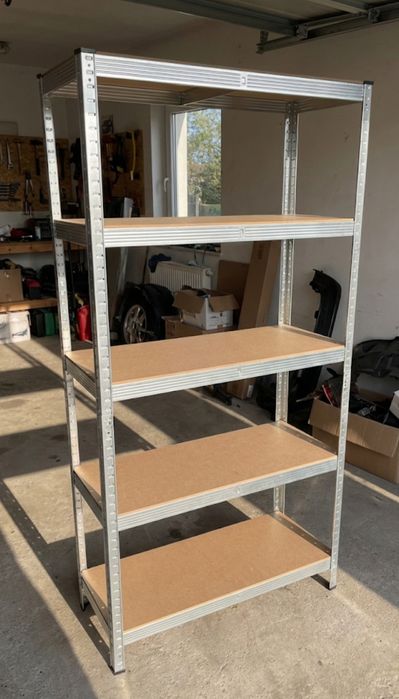 Regał Metalowy Magazynowy 2w1 Garaż 180x90x40 5 Półek 750kg  półka