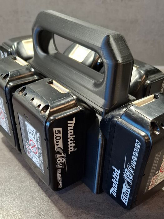 Koszyk na baterie Makita 18V – Przenośna stacja na 6 akumulatorów