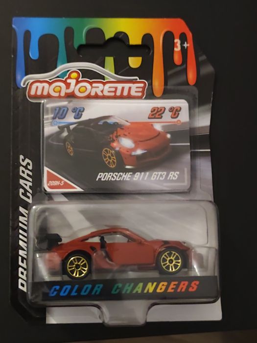 Porsche 911 GT3 RS Majorette zmienia kolor