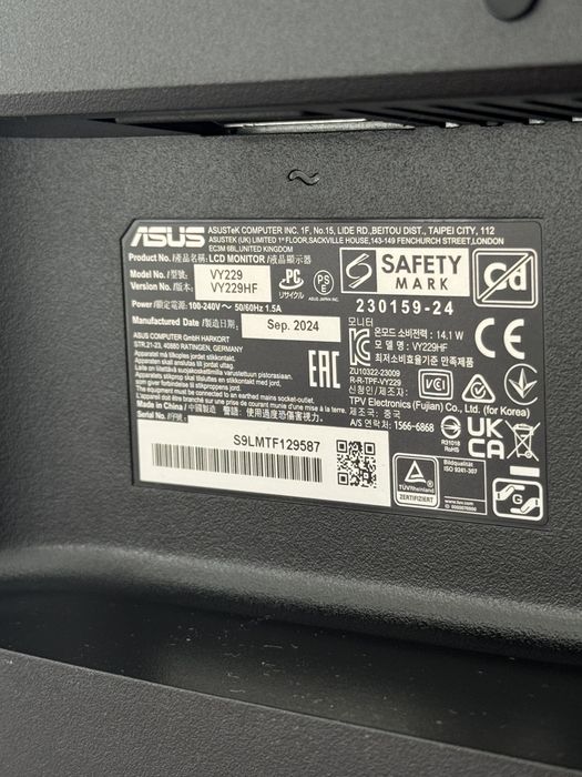Монітор 21.5" Asus VY229HF + Подарунок!