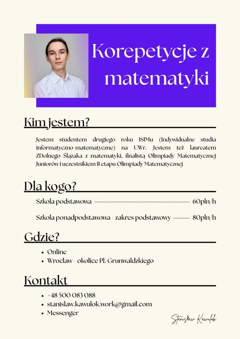Korepetycje matematyka