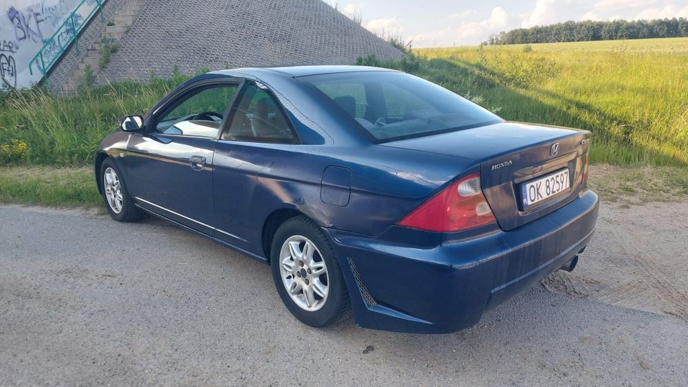 Fajna Honda Civic coupe 1.7 LPG klimatyzacja ważne opłaty