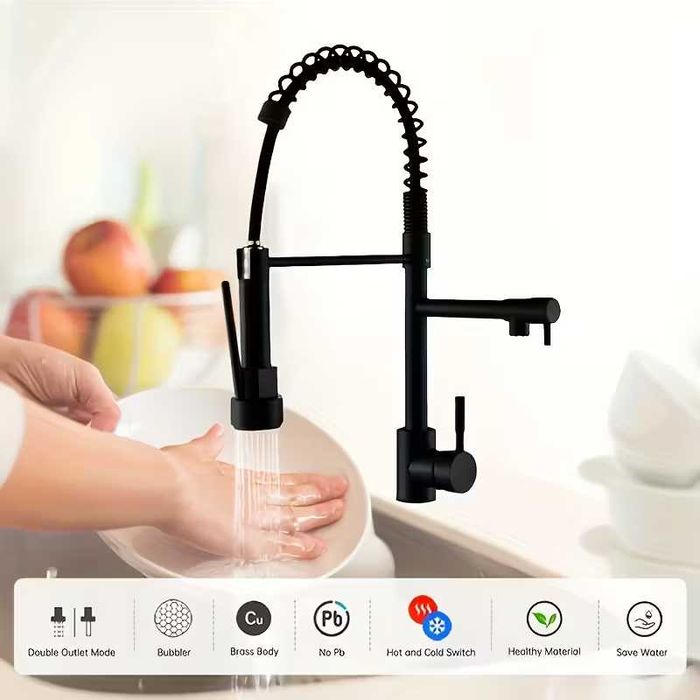 Torneira de cosinha flexivel, 2 saidas