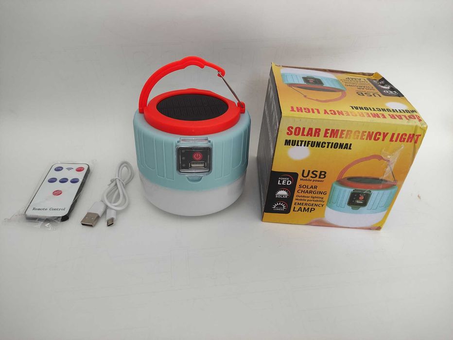 Ліхтарик Сонячна зарядка USB-лампа з акумулятором кемпінг намет