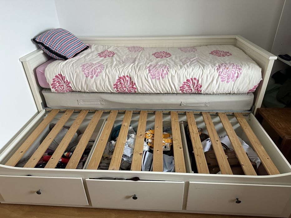 Cama Hemnes c/ 3 gavetões