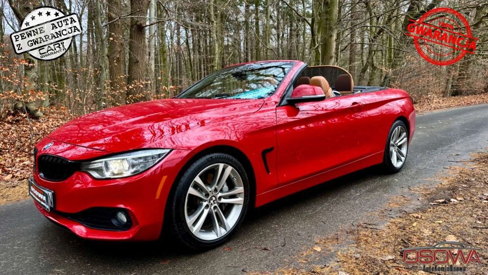 BMW Seria 4 440i Kabriolet head up 40 tys km jedyna w takim kolorze zamiana gwara